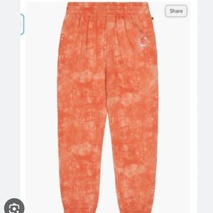 Cat & Jack Orange Tie-Dye Kids Joggers size 6/7
